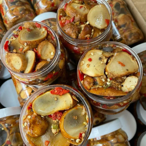 云南特产小吃腌菌子马屁泡奶蒋菌扫把菌野生菌马皮包食用菌酸香辣