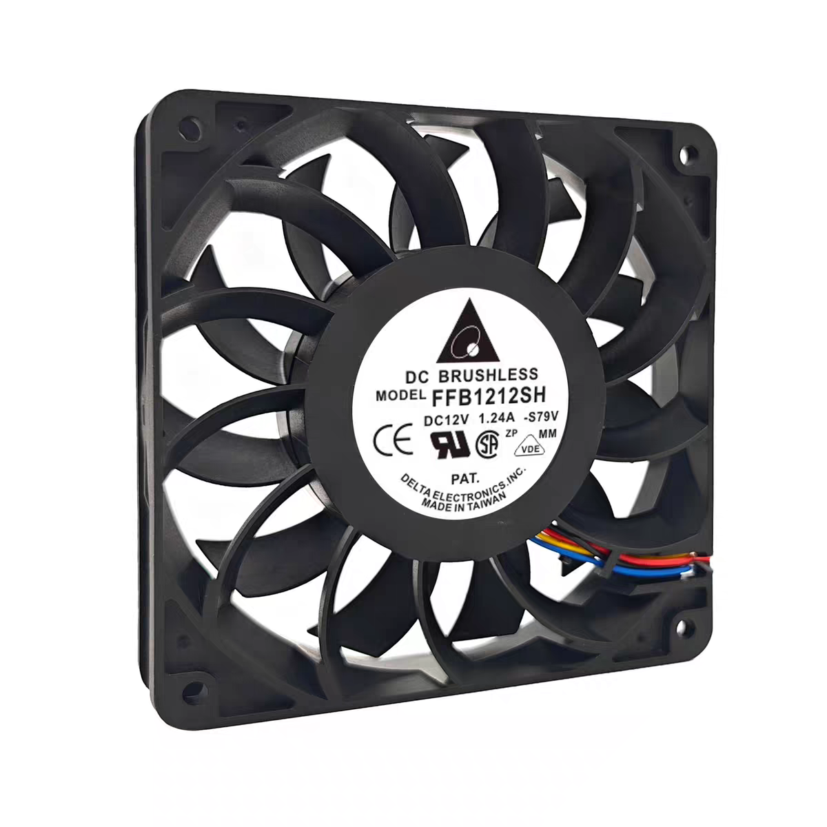 台达 FFB1212SH 12025 12V 1.24A 12CM/厘米高转速大风量散热风扇