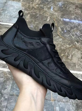 秋冬新款高帮真皮潮流百搭休闲男鞋5719 BDZ