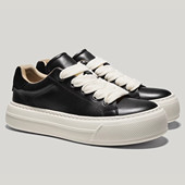 男夏季 2025新款 黑色休闲皮鞋 帕达索百搭真皮板鞋 厚底增高鞋 250337