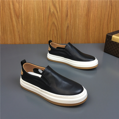 帕达索乐福鞋男一脚蹬懒人鞋男士休闲板鞋2025夏季百搭潮鞋230356