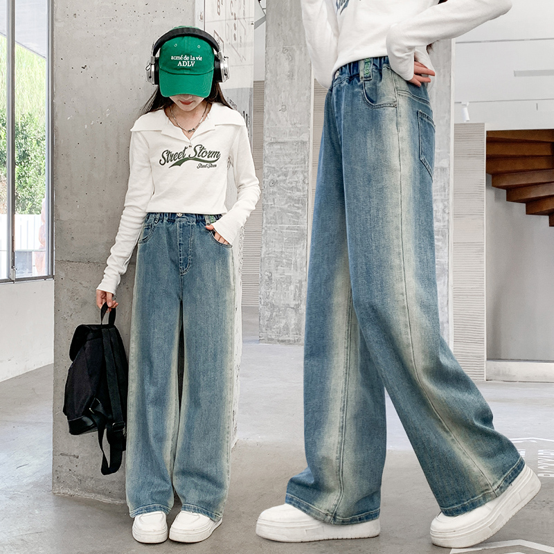 梦想邦尼女童牛仔裤春秋季新款