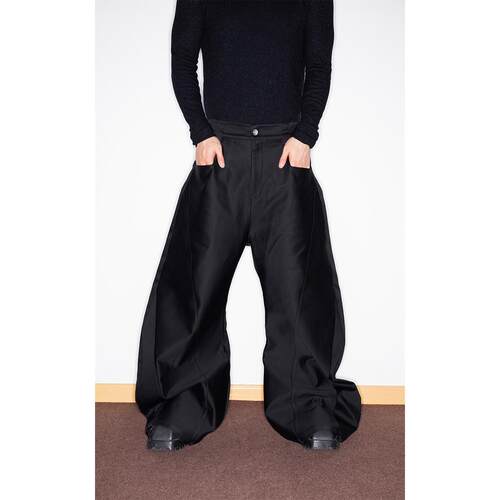 FEAR4FREE Machete pants弯刀O型立体剪裁阔腿裤设计师小众茧型裤