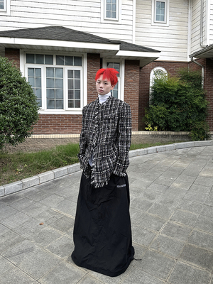 FEAR4FREE破边垫肩小香风