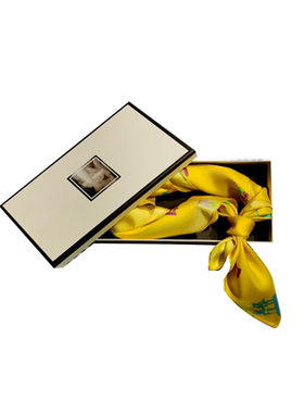 周韦彤力荐 超能幼稚园节目同款百搭时尚设计师纯桑蚕丝巾限量