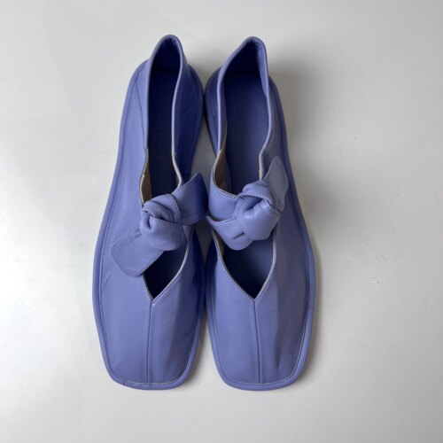 HEREU 西班牙设计师品牌 LLASADA FRONT-KNOT 编扣平底芭蕾舞鞋