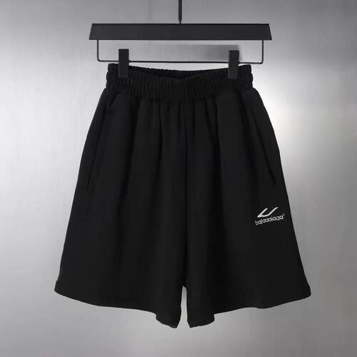 天花板】巴黎风3M3B万针刺绣LOGO男女直筒短裤夏季百搭运动五分裤