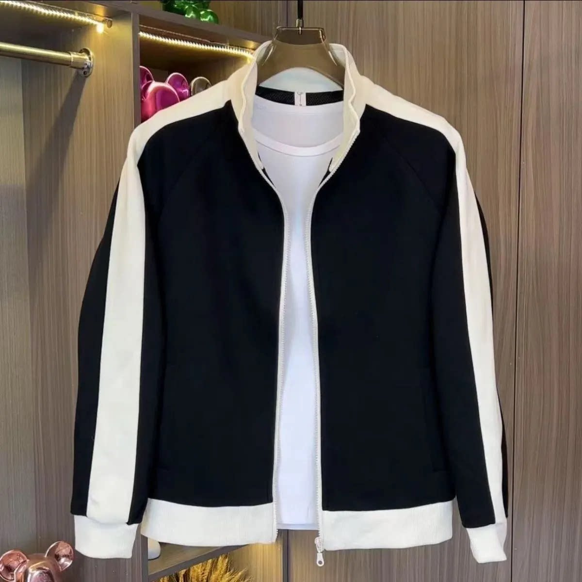 春秋夹克外套立领拉链男生运动服帅气棒球服宽松显瘦休闲潮流男装