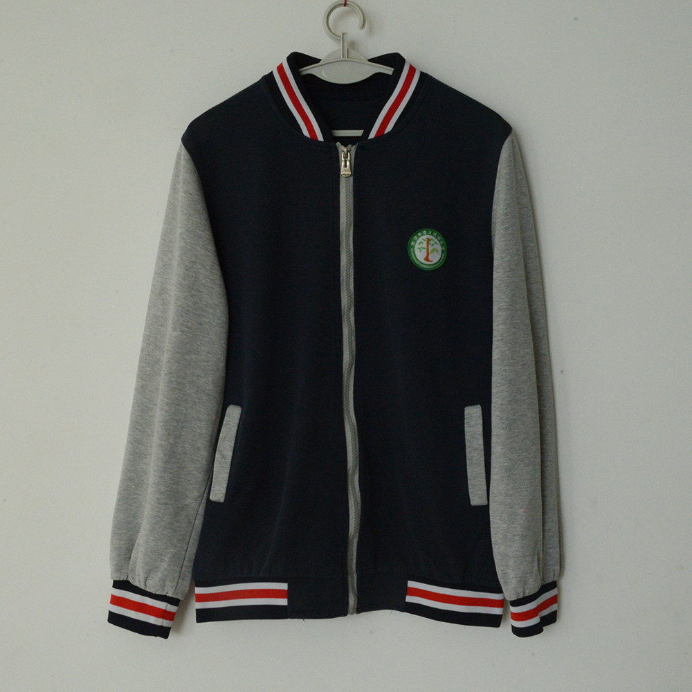 武汉市汉江区大兴第一实验学校校服春秋上衣冬款加绒棒球服长裤图片
