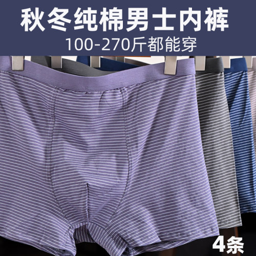 男士秋冬厚款内裤四角宽松内裤