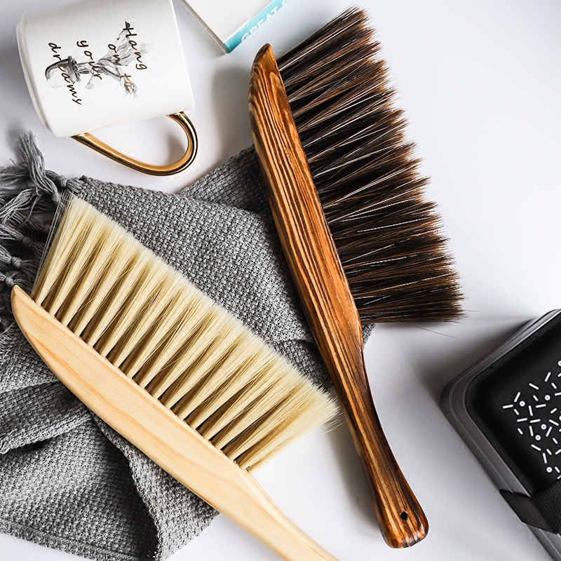 鬃毛木柄家用除尘床上神器刷子