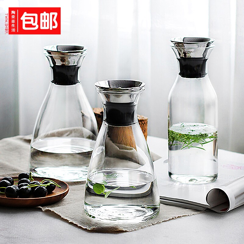 丹麦SOLO冷水壶耐高温防爆玻璃凉水壶家用大容量茶壶开水壶果汁壶