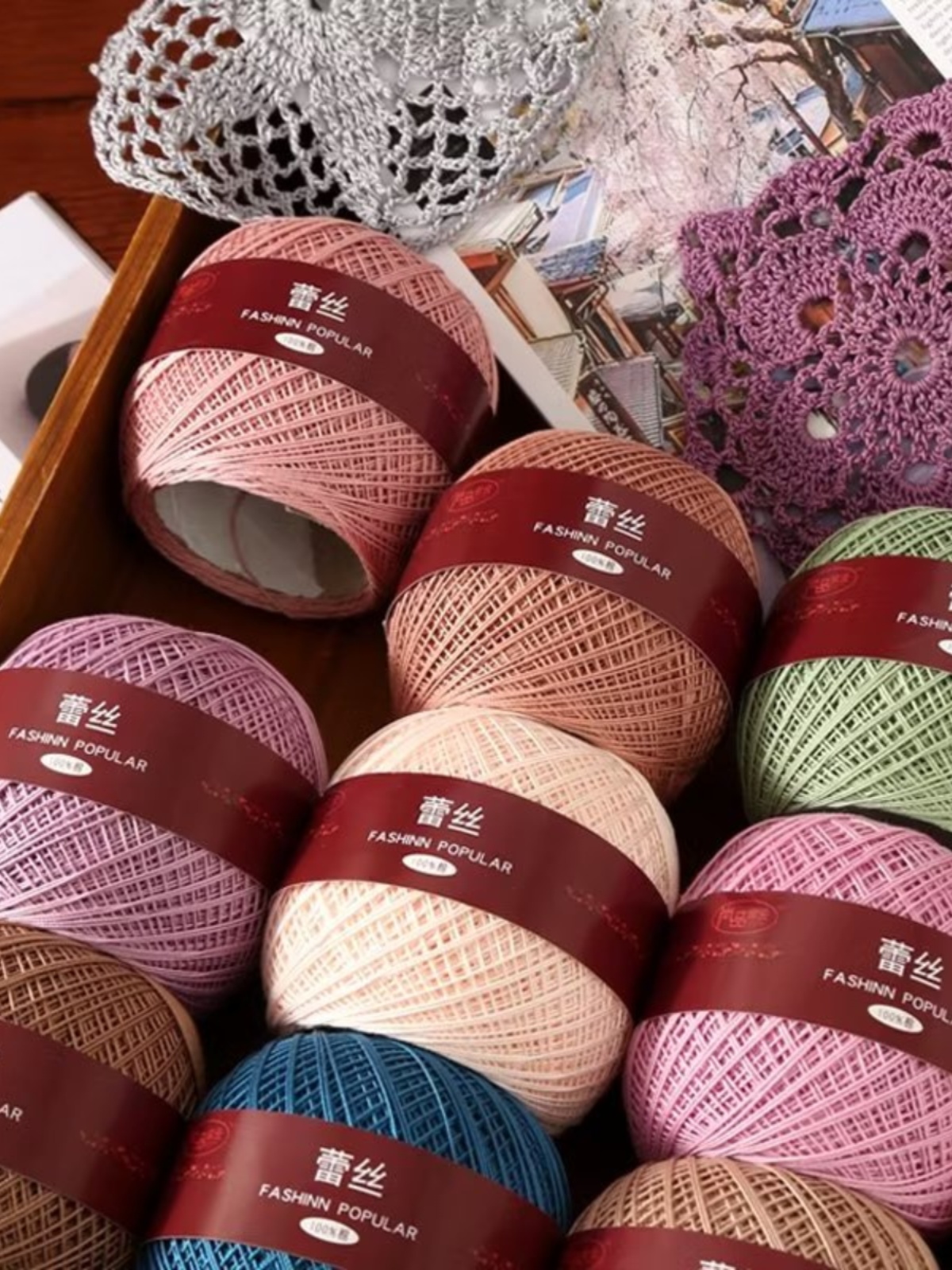 高捻度6号强捻蕾丝线纯棉钩针线