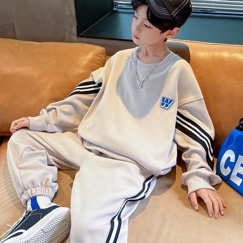 男春秋款卫衣套装儿童童秋装运2动服酷W踩带套帅205新款帅气髦时