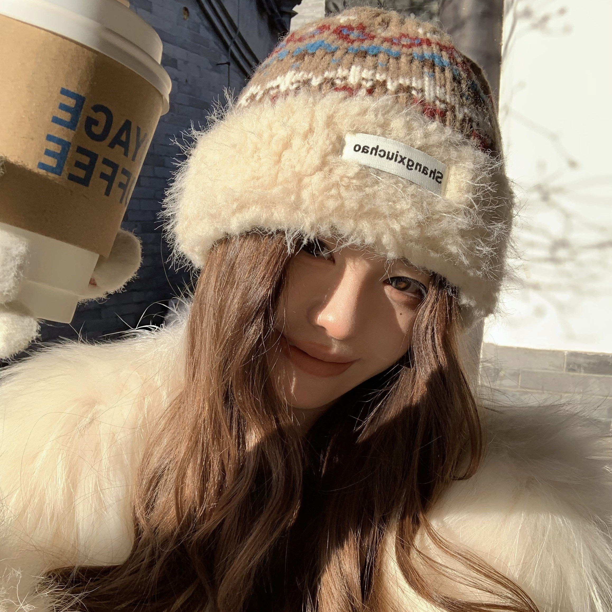 毛绒针织帽子女冬季加绒加厚保暖毛线帽包头帽冬天百搭护耳冷帽女,服饰配件/皮带/帽子/围巾,帽子,淘宝优惠券,粉丝福利购,淘宝优惠卷