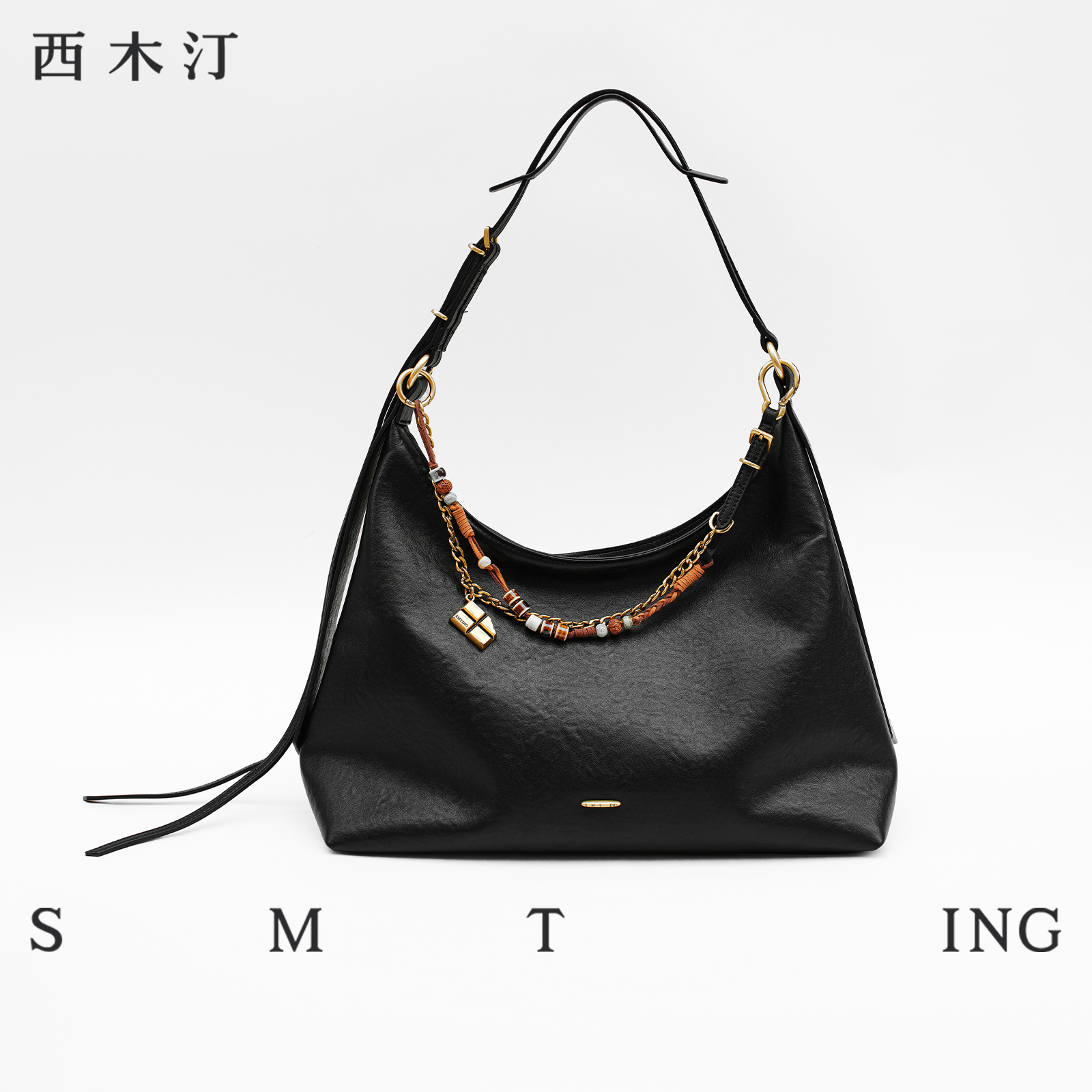 【西木汀】自由畅想 头层牛皮包2025新款单肩包女小众设计托特包