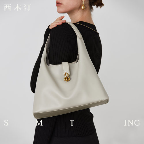 小众设计牛皮手提大容量托特包