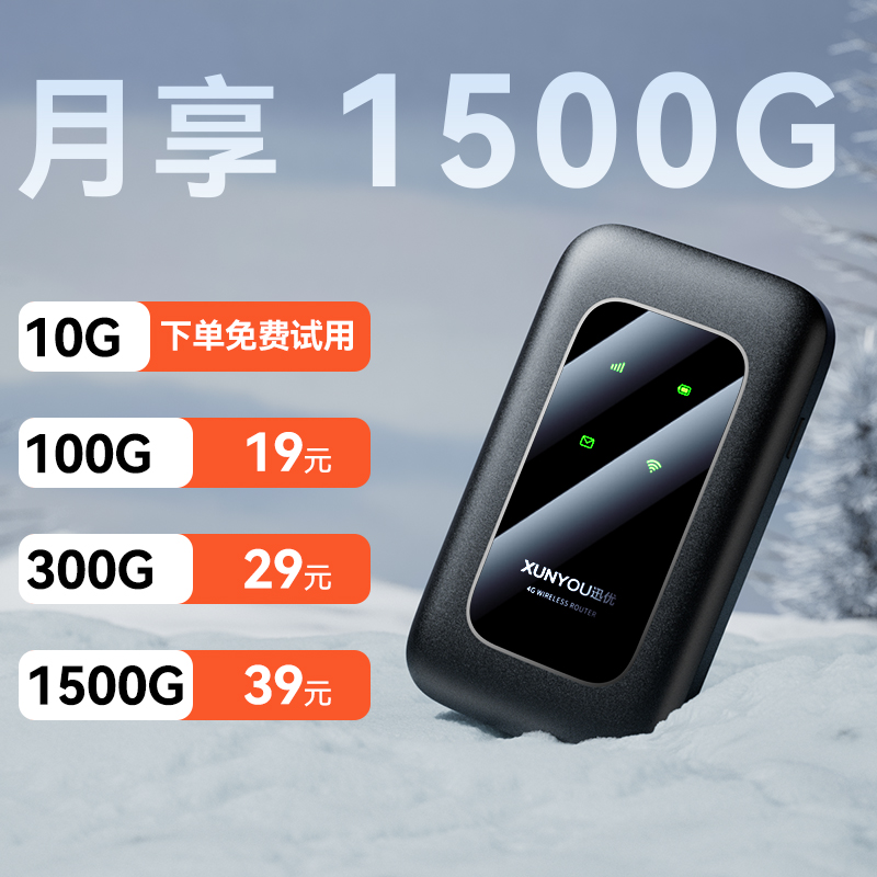 【2025新款】随身WIFI三网无线移动wi-fi网络免插卡全国通用流量4g便携式路由器网卡电脑wfi神器车载