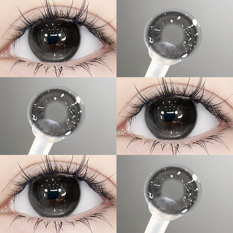 UniCent眼底水光美瞳半年抛灰色大小直径自然隐形眼镜NF旗舰店TN