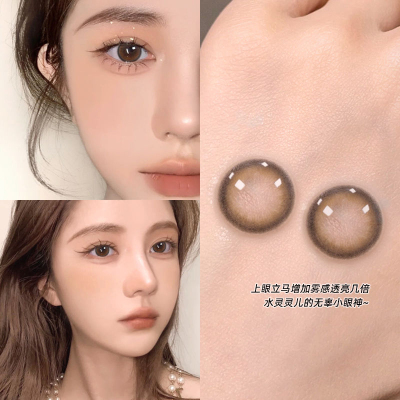 海昌美瞳日抛婚礼新娘棕色自然小直径T次抛带度数隐形眼镜正品ws
