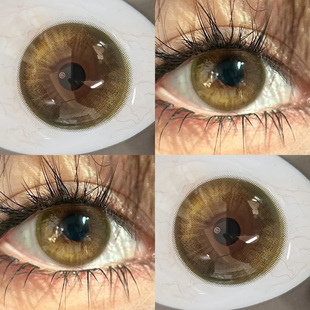 琥珀色美瞳半年抛大直径泰式混血金棕色隐形眼镜一年抛cc正品女TN