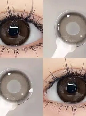 奶熊咖啡美瞳半年抛棕色大直径2026年新款隐形眼镜dd正装官网女TN