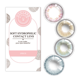 乌云冻蓝色混血美瞳日抛30片超大直径14.5MM正品大牌隐形眼镜EJL