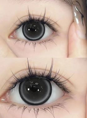 可乐珍宝珠美瞳半年抛黑色大直径近视隐形眼镜年抛女NF正品官网TN