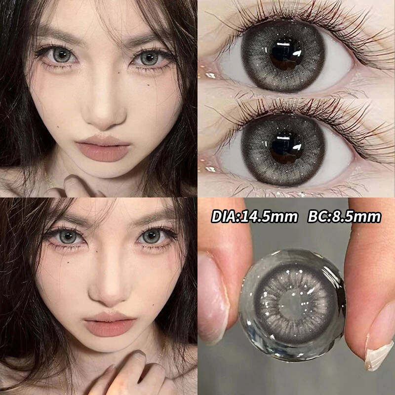 2片装】美瞳半年抛奶油灰日常学生大小直径cos正品官方旗舰店女ws,隐形眼镜/护理液,彩色隐形眼镜,淘宝优惠券,粉丝福利购,淘宝优惠卷