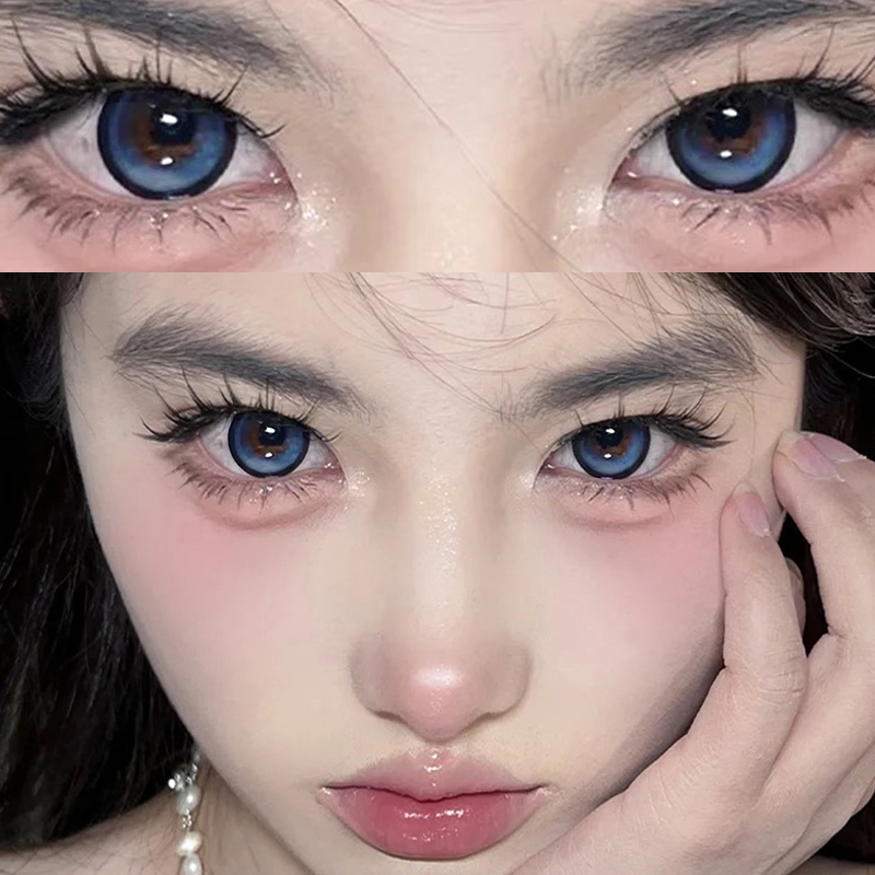 人鱼泪蓝美瞳半年抛蓝色日常学生党T大小直径cos正品官方旗舰店ws