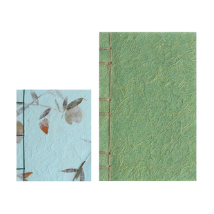 宣艺斋花草宣纸信纸熟宣小楷毛笔软笔硬笔复古创意精美古风大学生植物标本干花记事手抄花草笔记本手工线装本