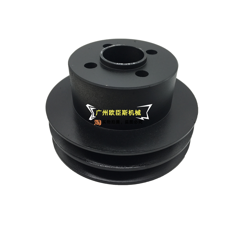 挖掘机 三一215 205 235-8三菱6D34发动机水泵风扇改小皮带轮配件