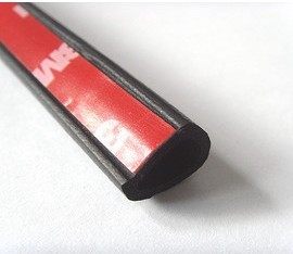 异型密封条斜D隔音密封条12mm*12mm【纯正美国背胶】汽车密封条