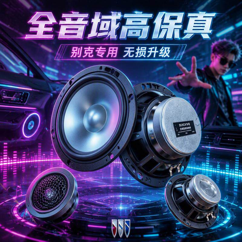 适用别克昂科威昂科拉君威君越英朗GTXT威朗高中重低音响喇叭改装