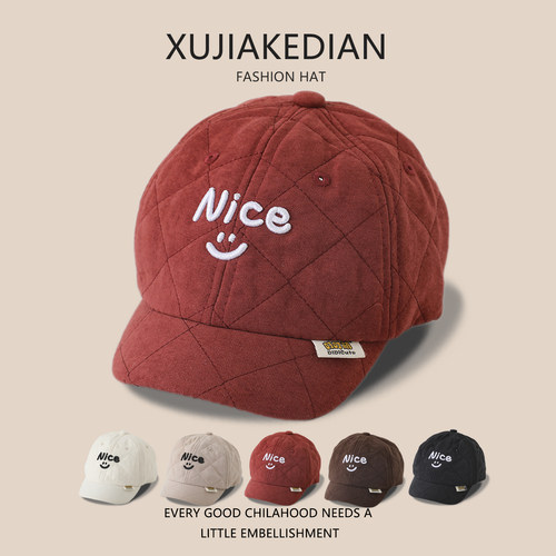 羽绒棉儿童加厚保暖棒球帽韩系潮