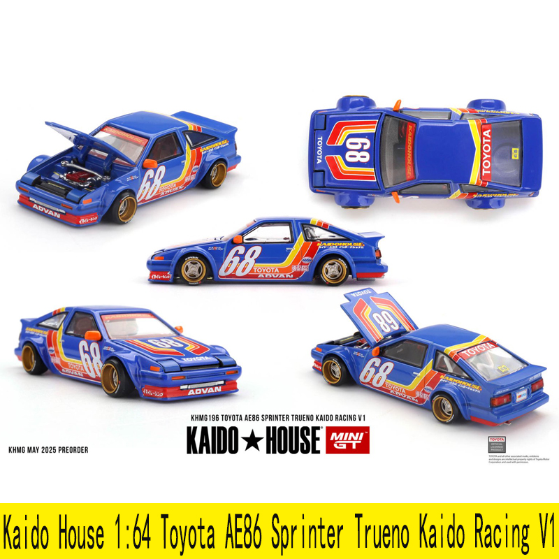 kaido house 1:64 丰田Toyota AE86 Sprinter Trueno合金汽车模型
