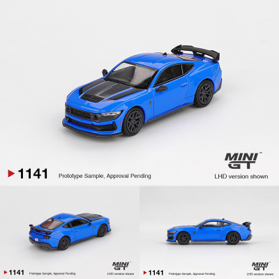 预售 MINIGT 1:64 #1141 福特野马 Dark Horse 2024 合金汽车模型