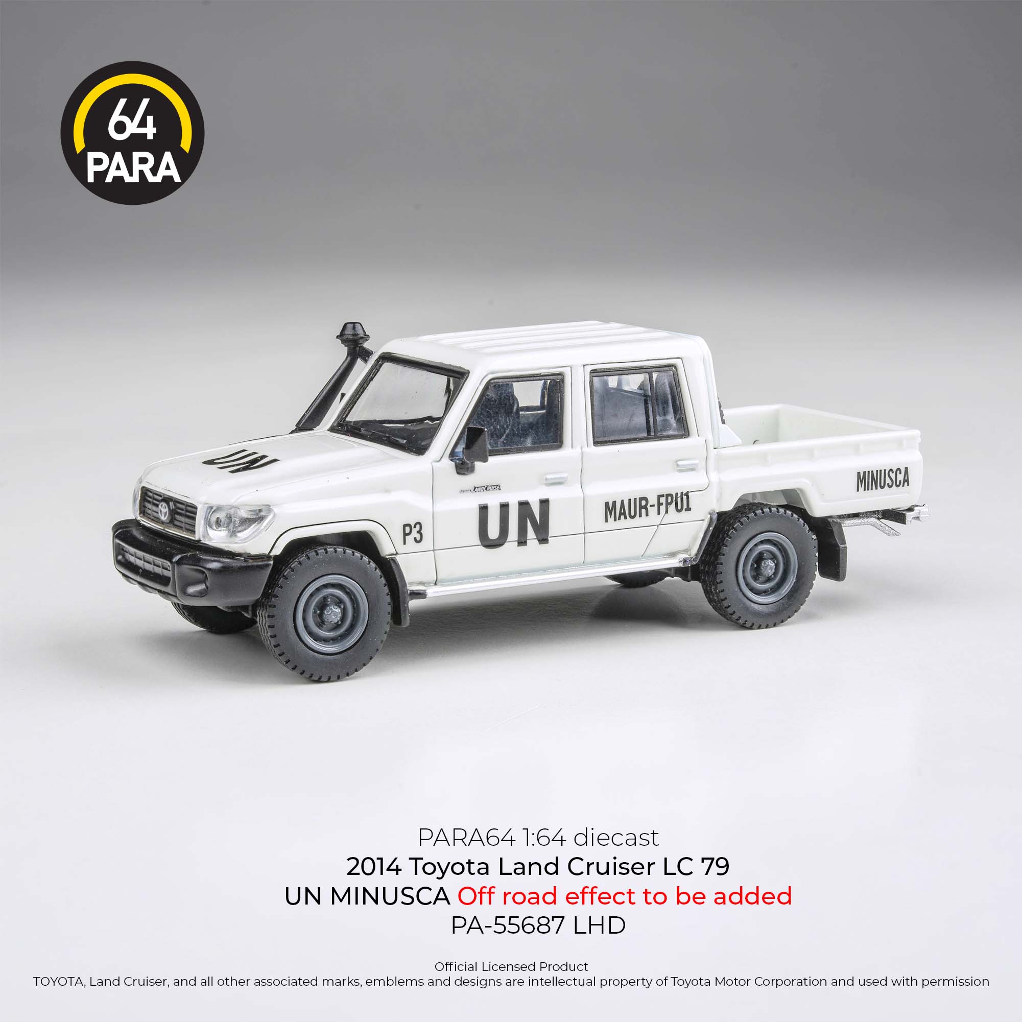 PARA 1/64 丰田 LC79 2014越野皮卡 Land Cruiser 合金汽车模型