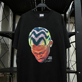 T恤Rapcore痞帅半袖 Dennis Rodman大虫丹尼斯·罗德曼头像短袖 男