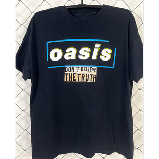 Oasis绿洲乐队cityboy美式 复古潮流男女慵懒风T恤 高街重磅棉短袖