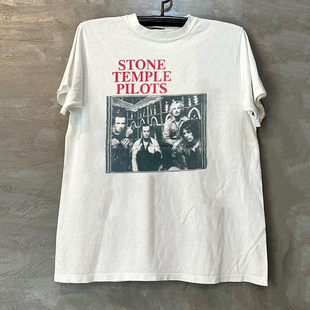 Stone Temple Pilots石庙向导乐队短袖T恤chic人像潮牌圆领体恤衫