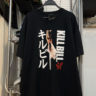Kill Bill杀死比尔犯罪电影重磅潮牌短袖T恤hiphop美式复古半袖男