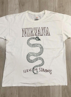 Nirvana涅槃乐队短袖T恤男KurtCobain科特柯本vintage复古宽松tee