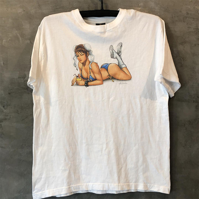 短袖oversize男女小众设计感