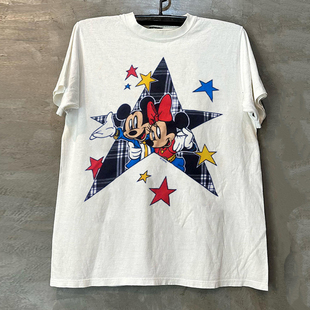 Mickey Mouse米奇米妮可爱卡通短袖T恤vibe学院风美式情侣半袖潮
