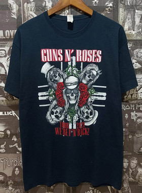 Guns N' Roses枪炮与玫瑰暗黑叛逆短袖T恤FOG摇滚风重磅棉半袖潮