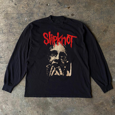 长袖T恤暗黑风男女活结乐队