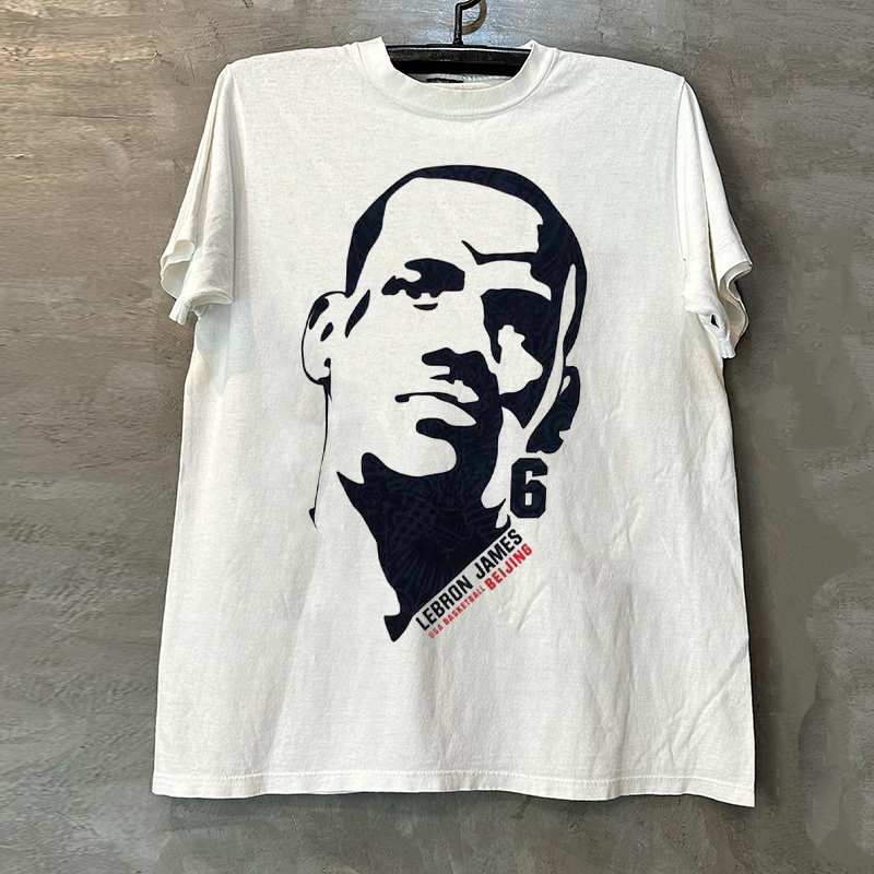 球星勒布朗·詹姆斯美式纯棉半袖