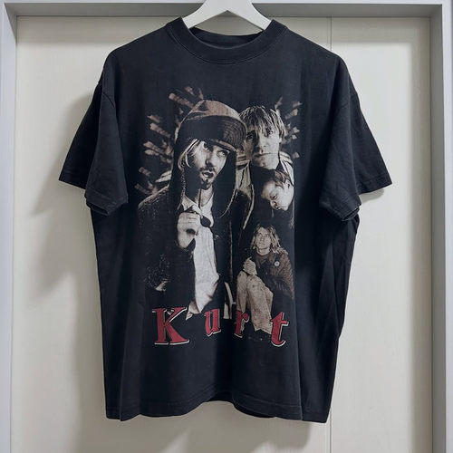KurtCobain拼贴人像纯棉短袖