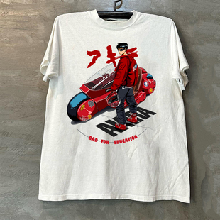大友克洋AKIRA阿基拉热血悬疑漫画短袖T恤cec美式痞帅圆领体恤衫